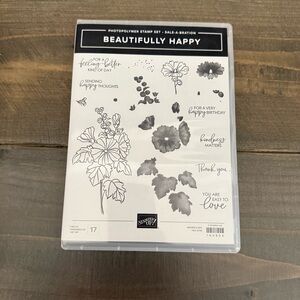 NEW Stampin' Up! Beautifully Happy Photopolymer Stamp Set